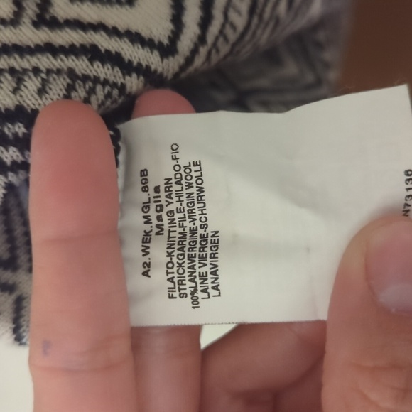 Max Mara Weekend Merino Wool High Quality Thick Black & White Sweater Size Med - Picture 10 of 12